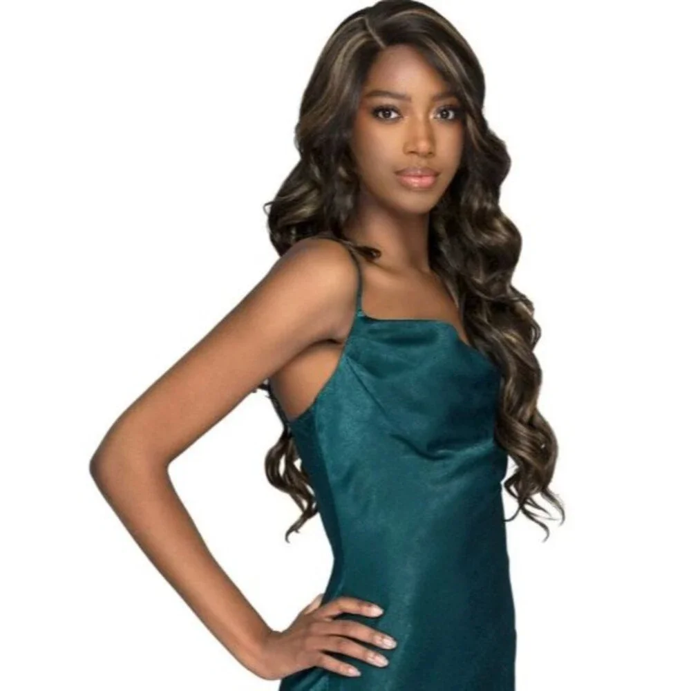 Bobbi Boss Lace Hand Tied Double Part Lace Wig MLF811 CANDACE Color 1B NIP